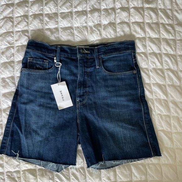 Frame Denim Le Tour Short in Azuza - Picture 1 of 13